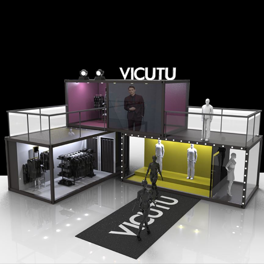 SI商業設計案例威可多VICUTU秋季時裝發布移動展覽館